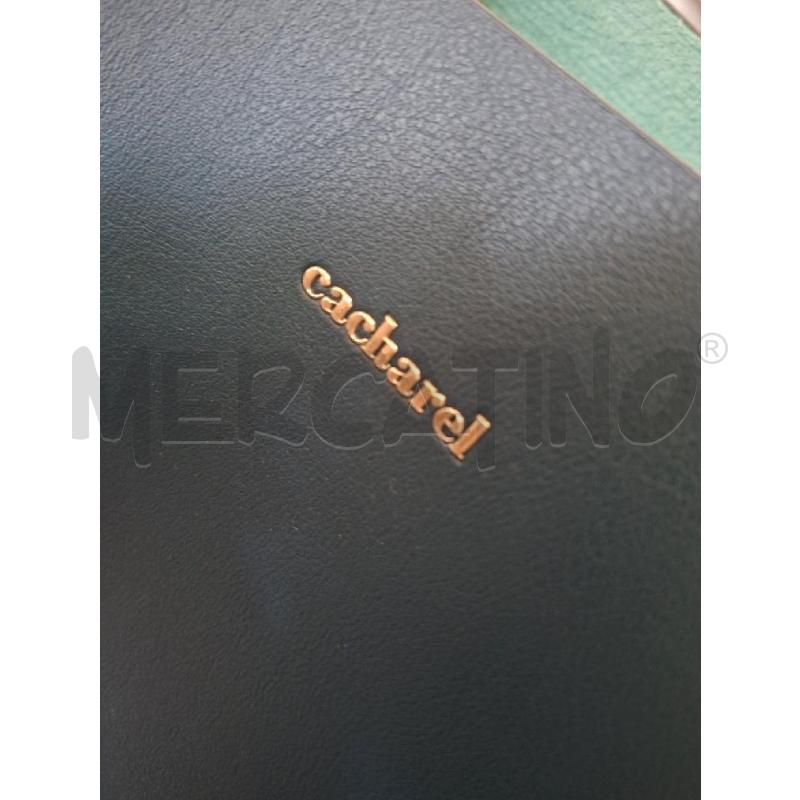 BORSA DONNA 2 MANICI PETROLIO CACHAREL | Mercatino dell'Usato Frossasco 4