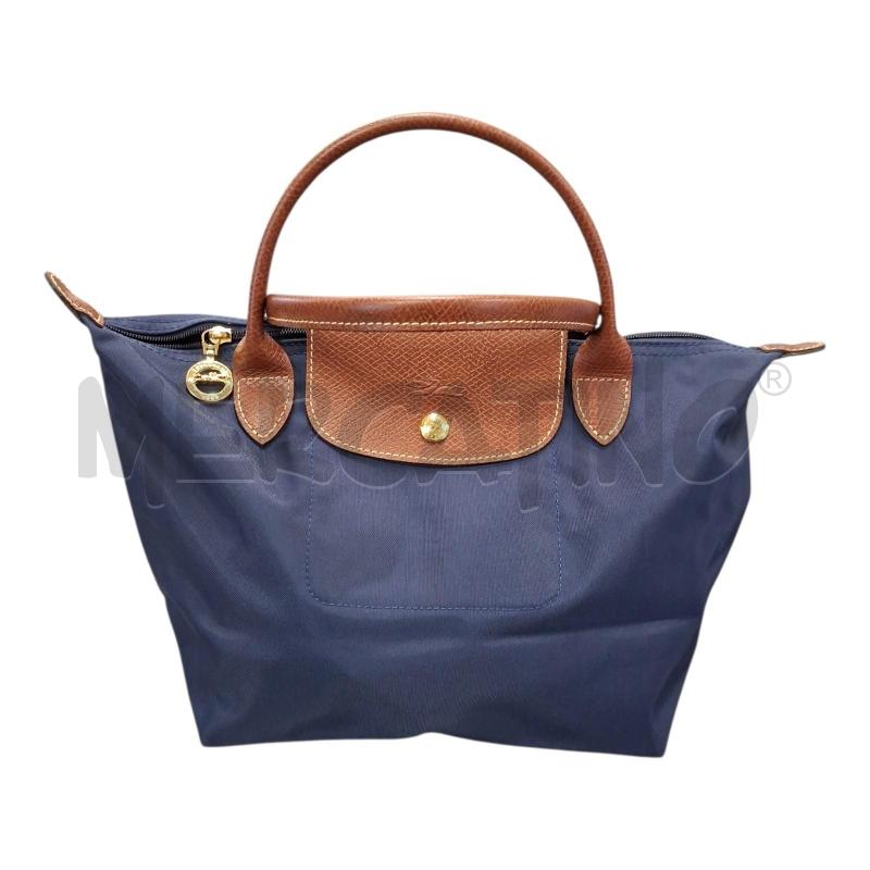 BORSA DONNA LONGCHAMP 2 MANICI BLU MARR 20X14X20 | Mercatino dell'Usato Frossasco 1