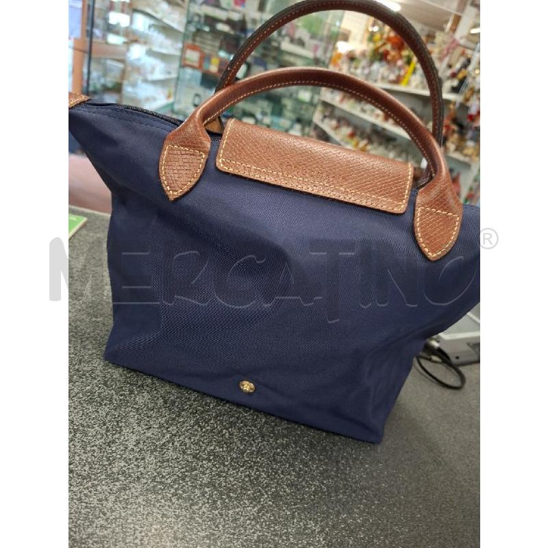 BORSA DONNA LONGCHAMP 2 MANICI BLU MARR 20X14X20 | Mercatino dell'Usato Frossasco 3