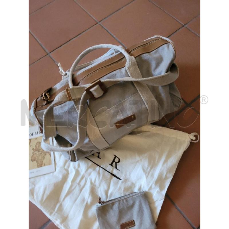 BORSONE TELA BEIGE 50X21X28 2MAN+TRAC AFAR | Mercatino dell'Usato Frossasco 2