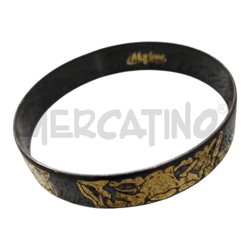 BRACCIALE RIGIDO NERO/DOR MARLENE | Mercatino dell'Usato Frossasco 1