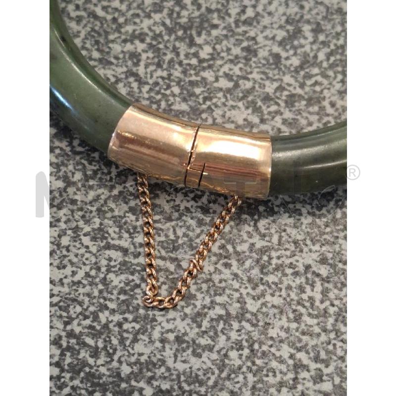BRACCIALE RIGIDO PIETRA VERDE/MET DOR  | Mercatino dell'Usato Frossasco 2