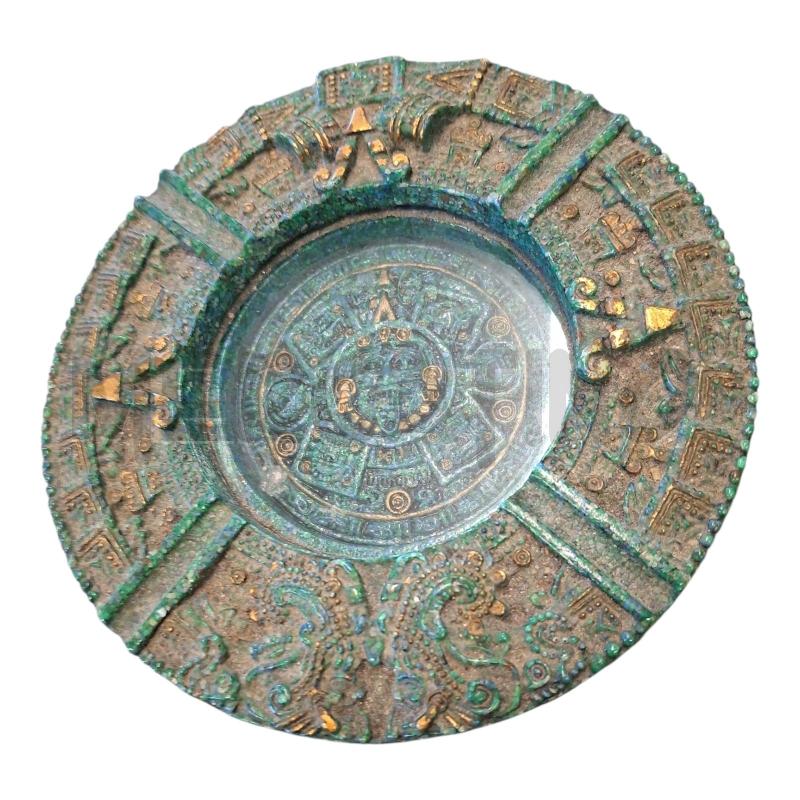 CALENDARIO AZTECO PIETRA VERDE REISNATA D20 | Mercatino dell'Usato Frossasco 1