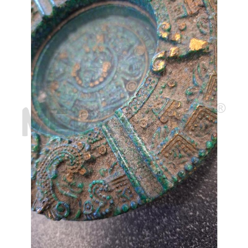 CALENDARIO AZTECO PIETRA VERDE REISNATA D20 | Mercatino dell'Usato Frossasco 2