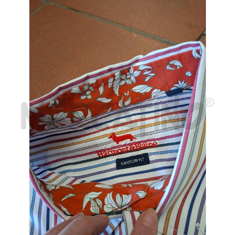 CAMICIA UOMO HARMONT&BLAINE BCO RIGHE COL TG.2XL  | Mercatino dell'Usato Frossasco 3