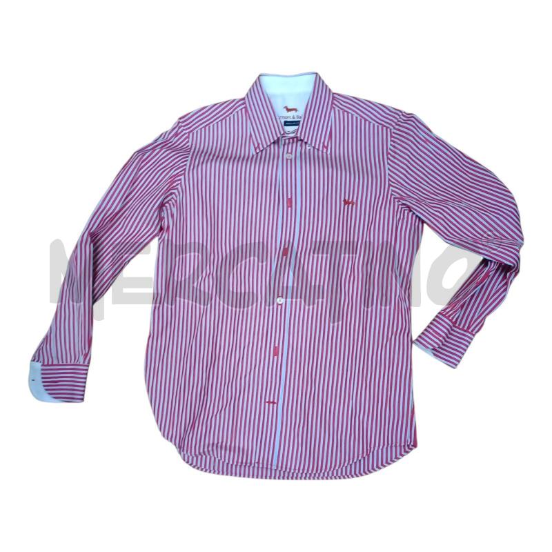 CAMICIA UOMO HARMONT&BLAINE ROSSA AZZ RIGHE TG.S | Mercatino dell'Usato Frossasco 1