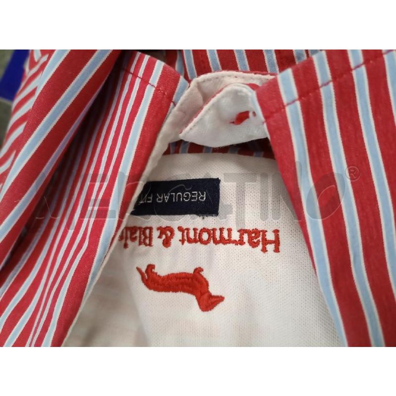 CAMICIA UOMO HARMONT&BLAINE ROSSA AZZ RIGHE TG.S | Mercatino dell'Usato Frossasco 2