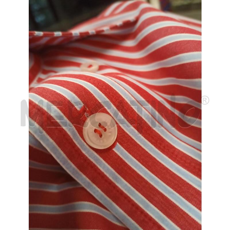 CAMICIA UOMO HARMONT&BLAINE ROSSA AZZ RIGHE TG.S | Mercatino dell'Usato Frossasco 4