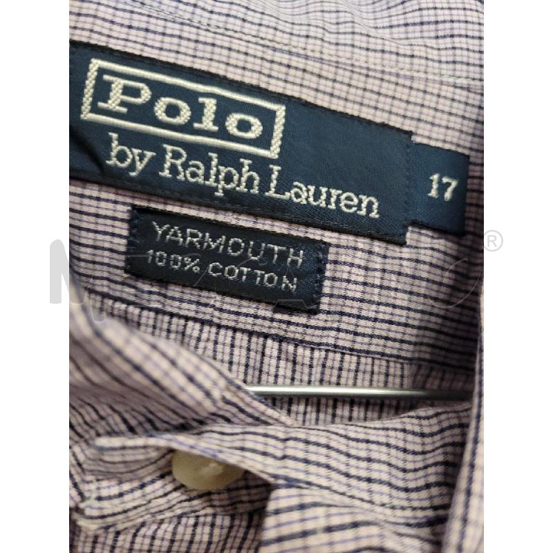 CAMICIA UOMO RALPH LAUREN QUADRI VIOLA BLU  | Mercatino dell'Usato Frossasco 3