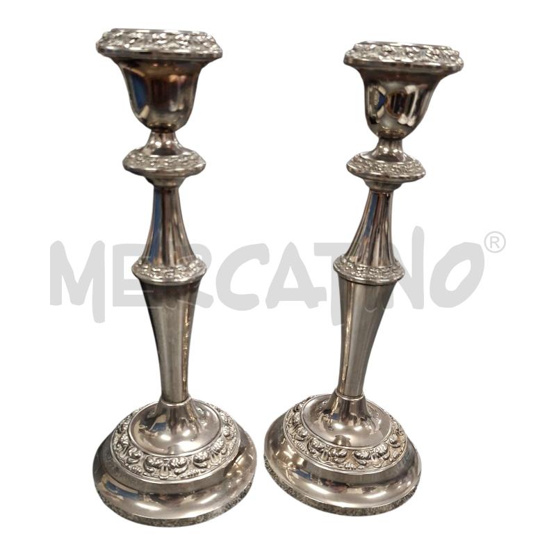 CANDELABRI PZ.2 H24 SILVER PLATED | Mercatino dell'Usato Frossasco 1