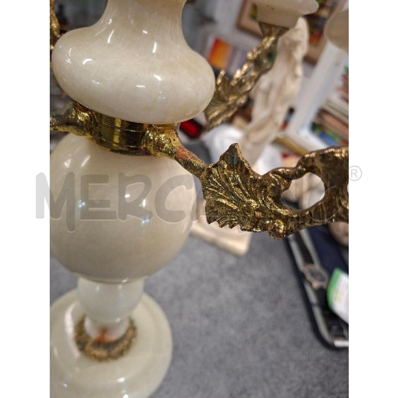 CANDELABRO 4+1P ALABASTRO BCO | Mercatino dell'Usato Frossasco 3