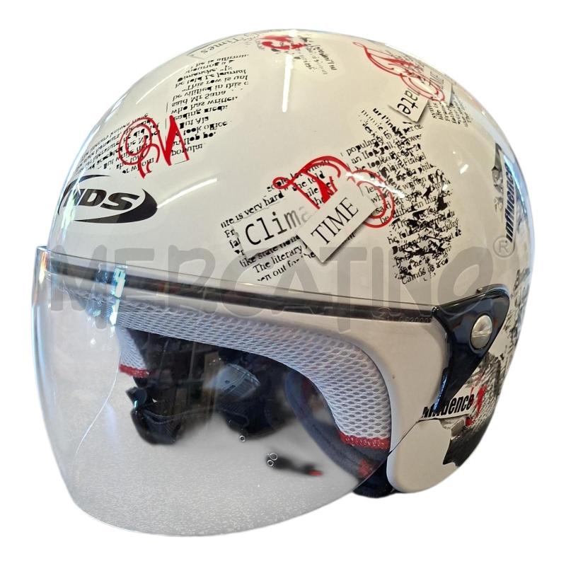 CASCO MOTO BCO SCRITTE MDS TG.M | Mercatino dell'Usato Frossasco 1