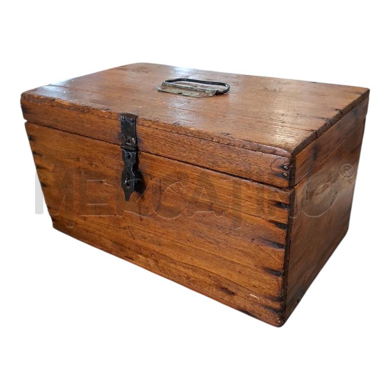 CASSETTA LEGNO 39X23X21 | Mercatino dell'Usato Frossasco 1