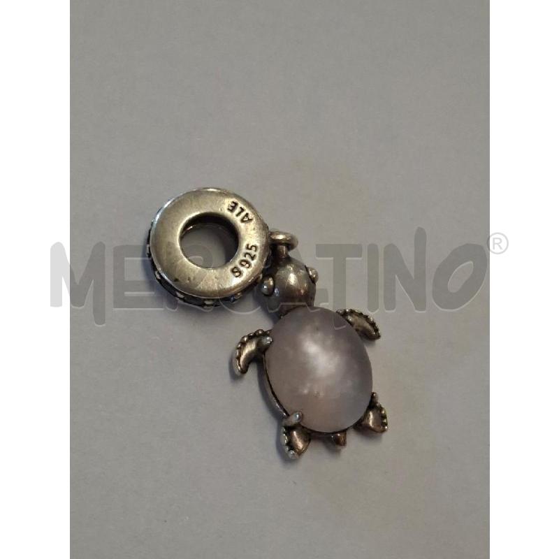 CHARM PANDORA PENDENTE TARTARUGA MARINA ROSA VETRO DI MURANO | Mercatino dell'Usato Frossasco 2