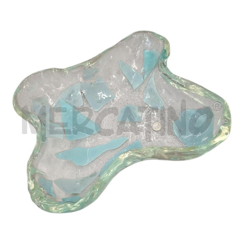 CIOTOLA 18X18 VETRO AZZURRO LA MURRINA* | Mercatino dell'Usato Frossasco 1