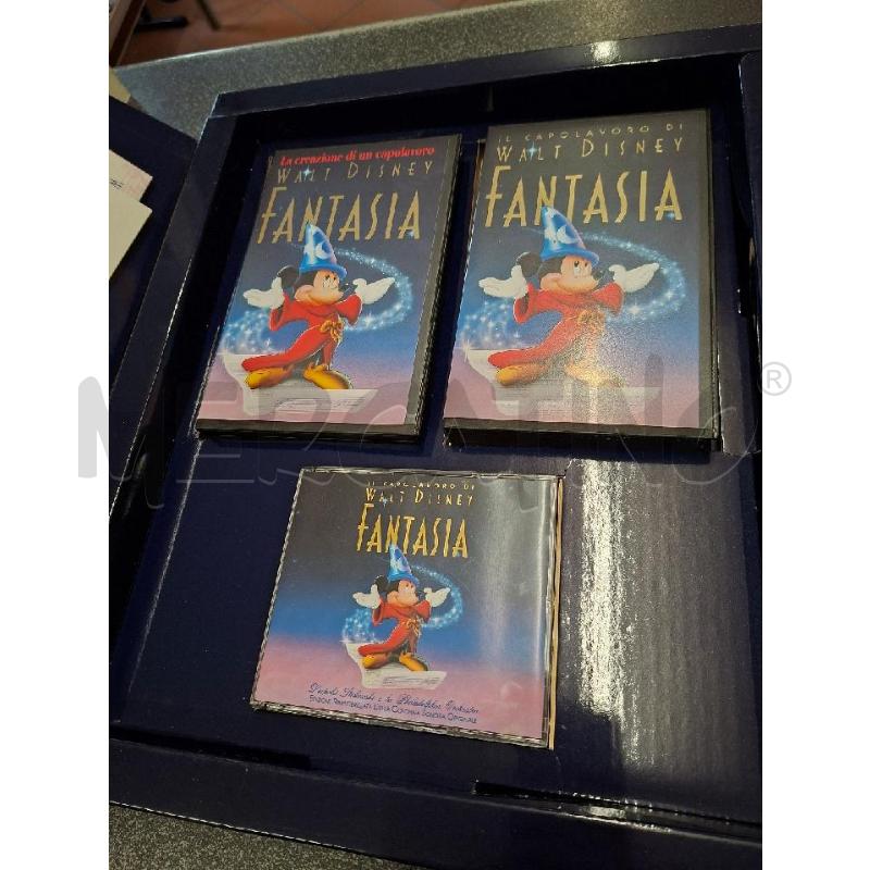 COFANETTO 2VHS+2CD+LIBRO+LITOGRAFIA FANTASIA DISNEY | Mercatino dell'Usato Frossasco 2