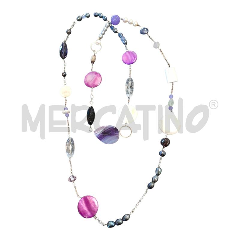 COLLANA LUNGA PIETRE MISTE  | Mercatino dell'Usato Frossasco 1