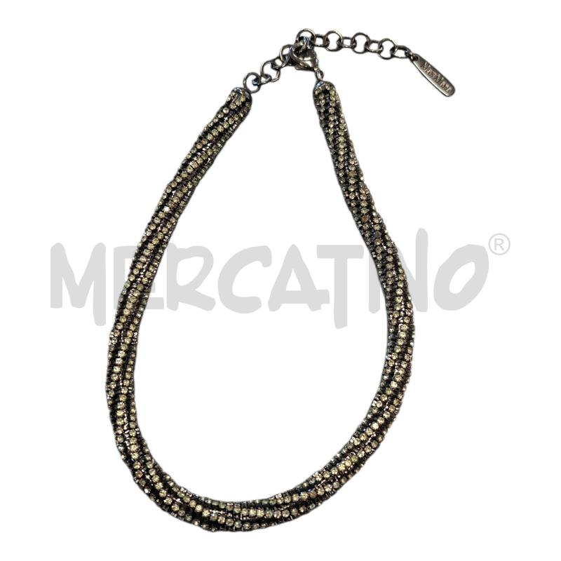 COLLANA MAX MARA NERA BRIL MIS.52 | Mercatino dell'Usato Frossasco 1