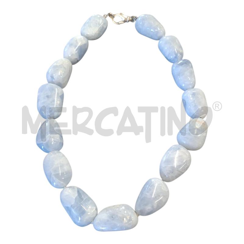 COLLANA PIETRA DI LUNA BCO CM.45 | Mercatino dell'Usato Frossasco 1