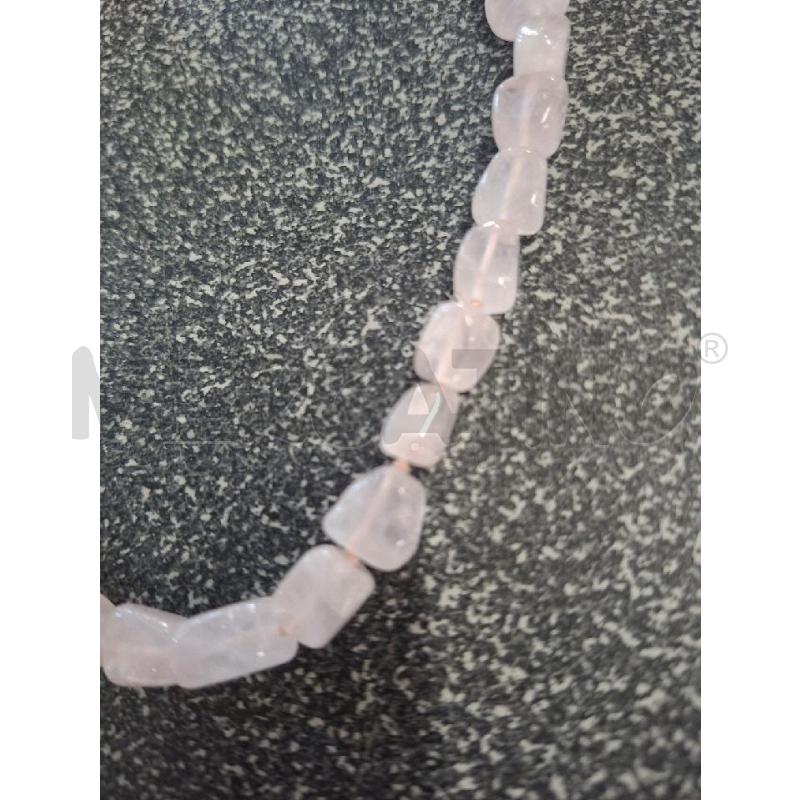 COLLANA PIETRE PICCOLE QUARZO ROSA CM.40 | Mercatino dell'Usato Frossasco 2