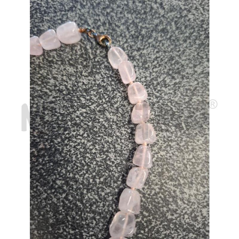 COLLANA PIETRE PICCOLE QUARZO ROSA CM.40 | Mercatino dell'Usato Frossasco 3