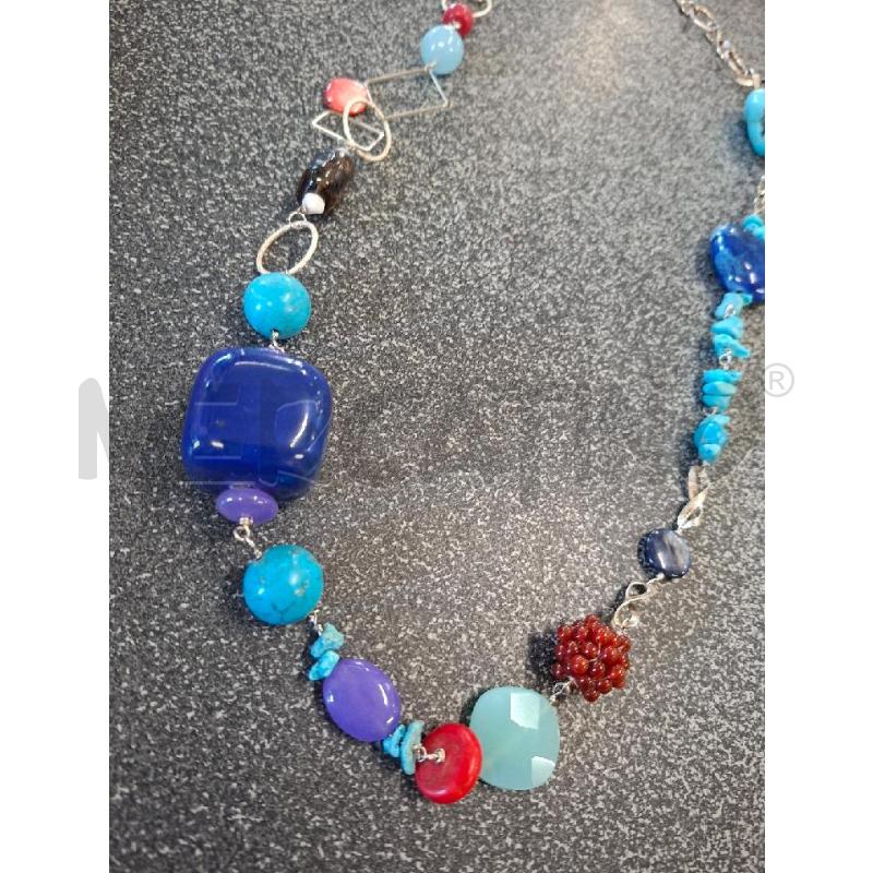 COLLANA PIETRE TURCHESE+PIETRE MISTE | Mercatino dell'Usato Frossasco 2