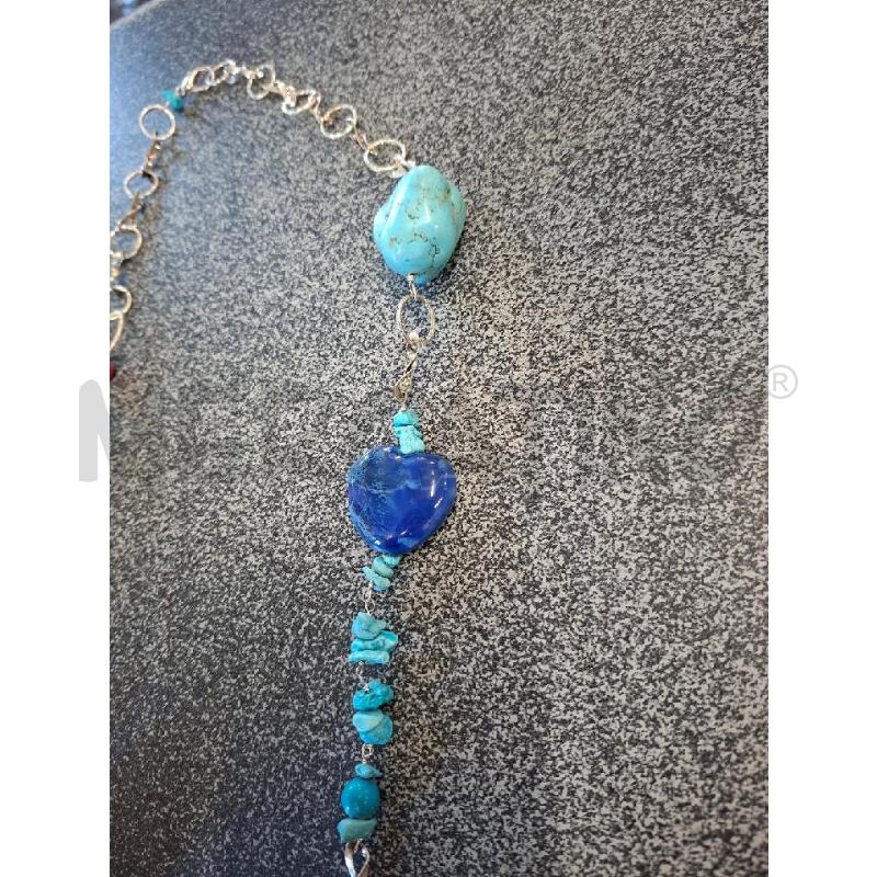 COLLANA PIETRE TURCHESE+PIETRE MISTE | Mercatino dell'Usato Frossasco 3