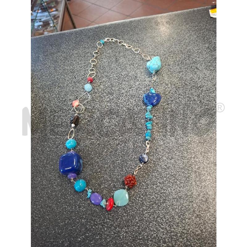 COLLANA PIETRE TURCHESE+PIETRE MISTE | Mercatino dell'Usato Frossasco 4