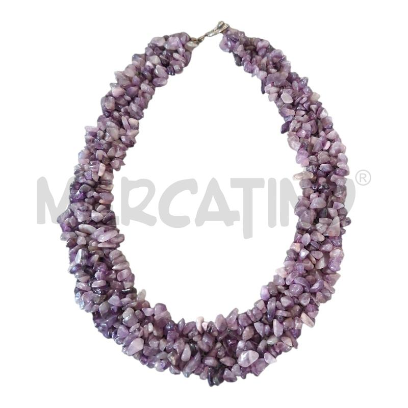 COLLANA PIETRE VIOLA | Mercatino dell'Usato Frossasco 1