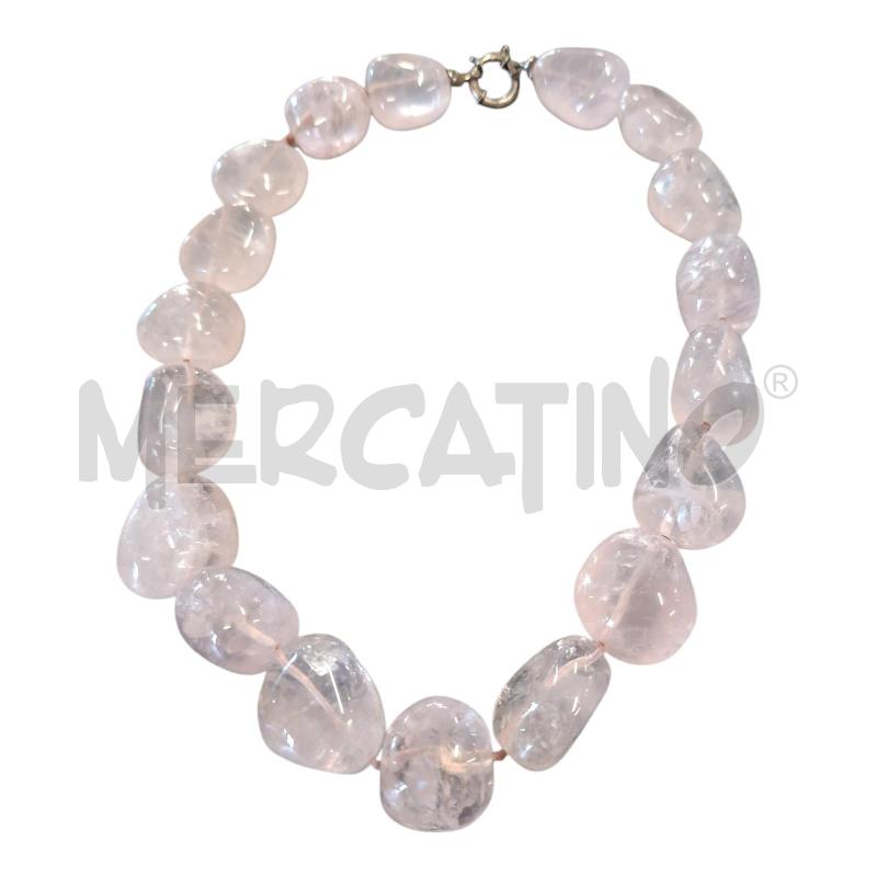 COLLANA QUARZO ROSA CM.45 | Mercatino dell'Usato Frossasco 1