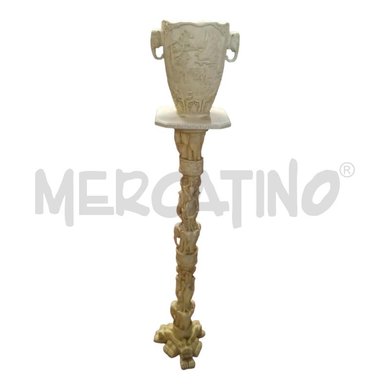 COLONNA+VASO 95X26 RESINA PANNA | Mercatino dell'Usato Frossasco 1
