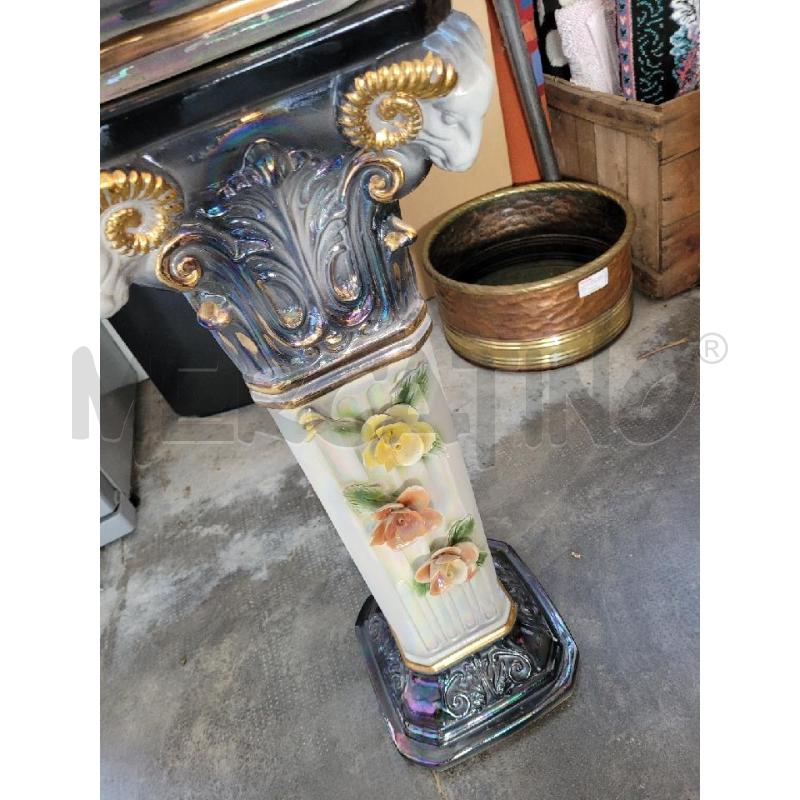 COLONNA+VASO CER GRI/COL FIORI H110 | Mercatino dell'Usato Frossasco 3