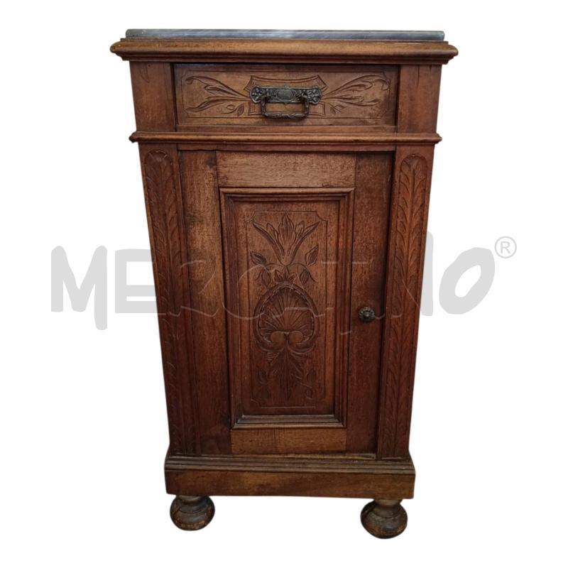 COMODINO 44X34X84 LE SC 1A+1C MARMO GRIGIO | Mercatino dell'Usato Frossasco 1