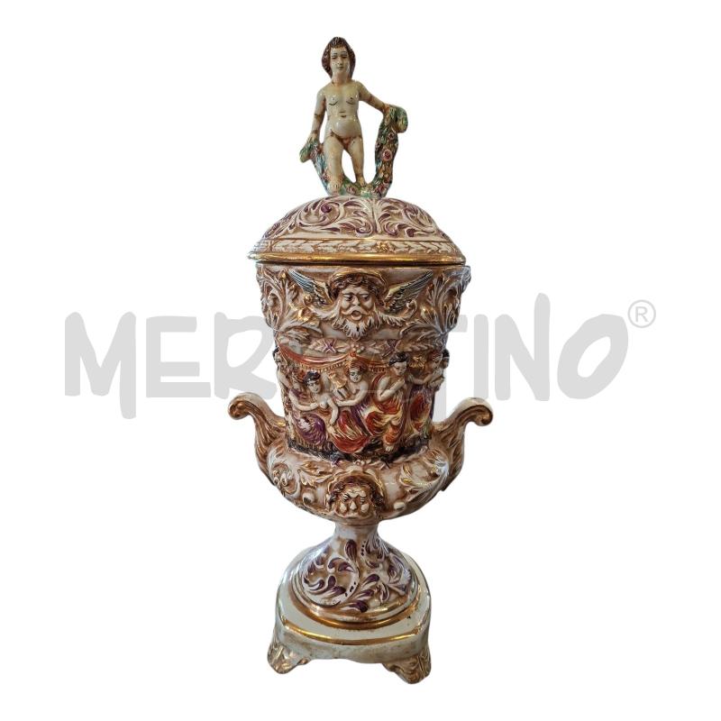 COPPA CER PUTTI DORATA H54 CAPODIMONTE | Mercatino dell'Usato Frossasco 1