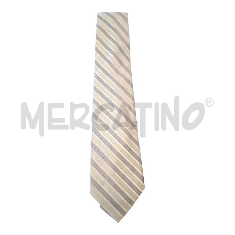 CRAVATTA RIGHE GRIGIE ERVE JACQUES | Mercatino dell'Usato Frossasco 1