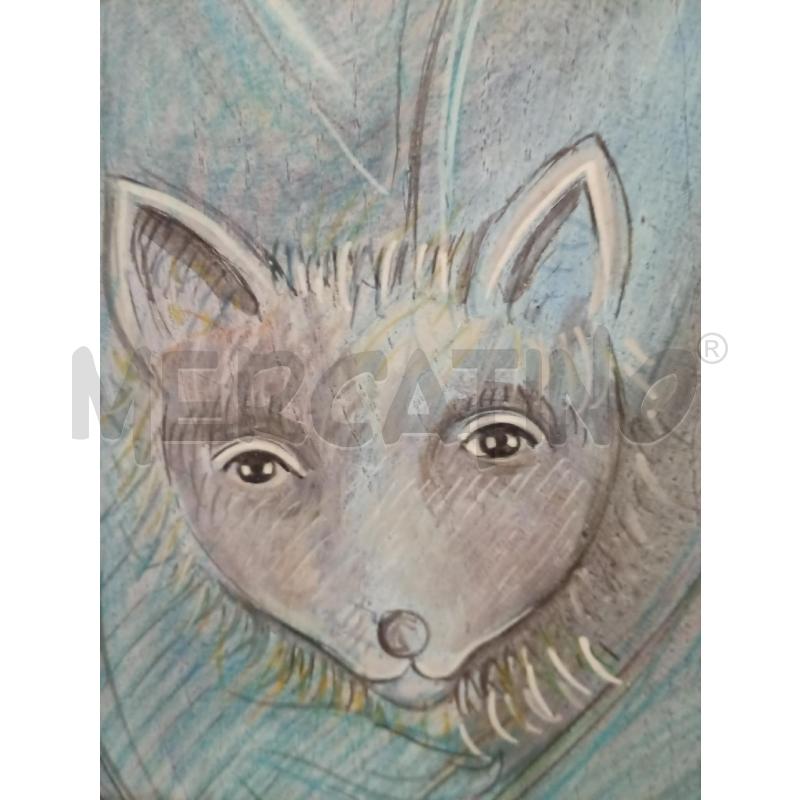 DIPINTO RAGAZZA CON VOLPE SU LEGNO G.P GIOVANNETTI 67X32 | Mercatino dell'Usato Frossasco 4
