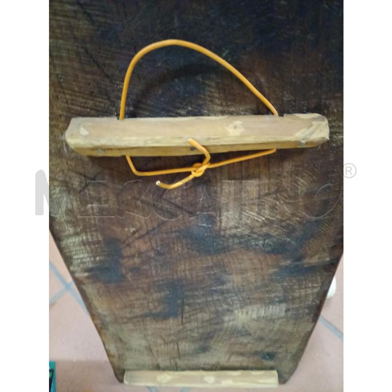 DIPINTO RAGAZZA CON VOLPE SU LEGNO G.P GIOVANNETTI 67X32 | Mercatino dell'Usato Frossasco 5