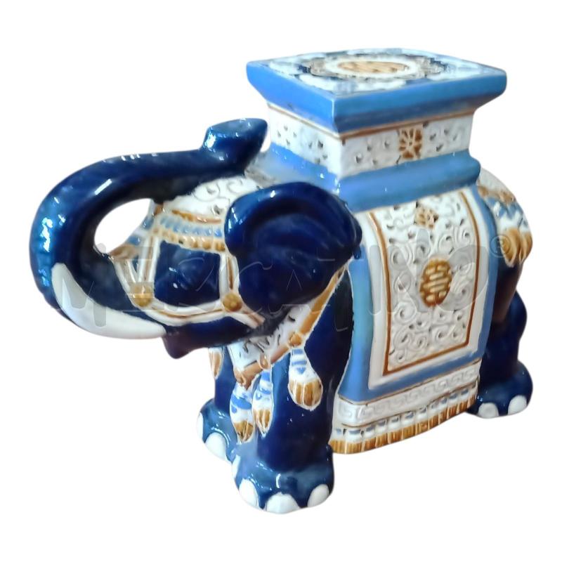 ELEFANTE 50X22X43 CER FANT BLU | Mercatino dell'Usato Frossasco 1