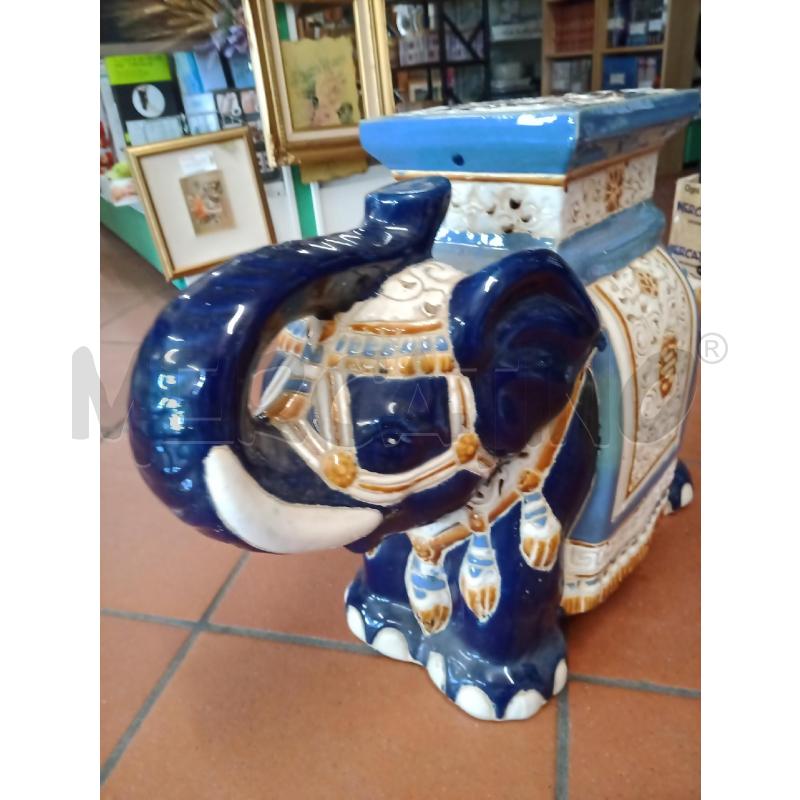 ELEFANTE 50X22X43 CER FANT BLU | Mercatino dell'Usato Frossasco 3
