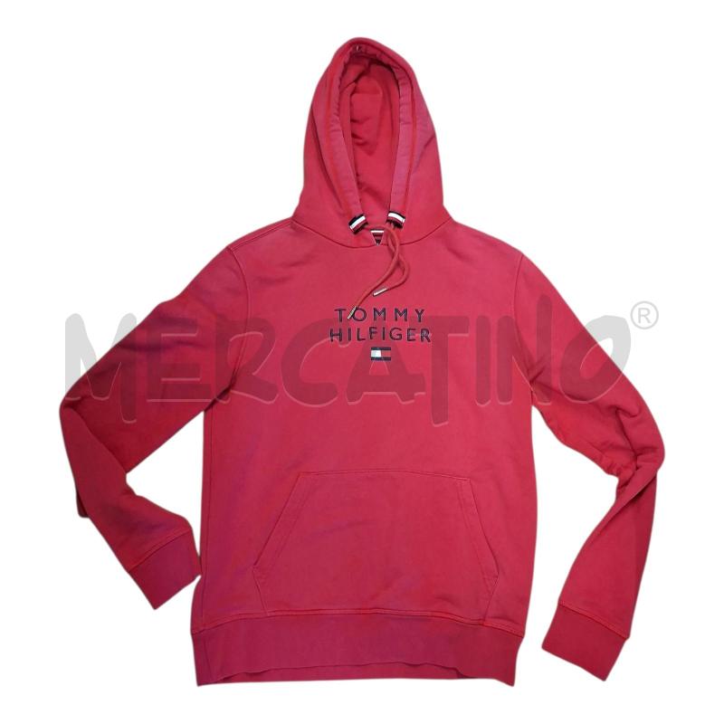 FELPA UOMO TOMMY HILFIGER ROSSA TG.M | Mercatino dell'Usato Frossasco 1