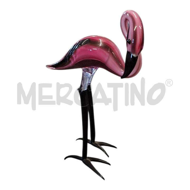 FENICOTTERO VETRO MARCHIO VAG 12CM | Mercatino dell'Usato Frossasco 1