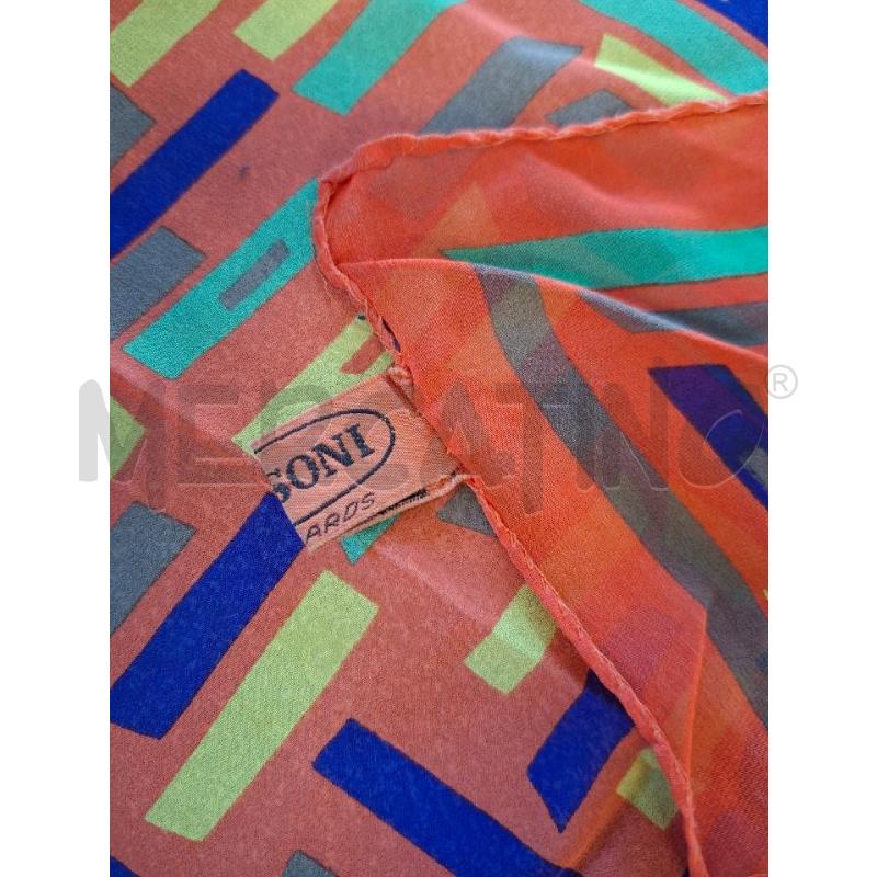 FOULARD/POCHETTE FANT.ARANCIO MISSONI 40X40 | Mercatino dell'Usato Frossasco 4