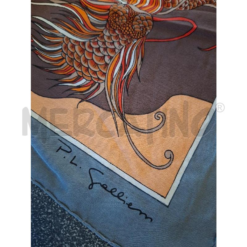 FOULARD/POCHETTE GRI/ROSSO P.L GALLIENI 40X40 | Mercatino dell'Usato Frossasco 2