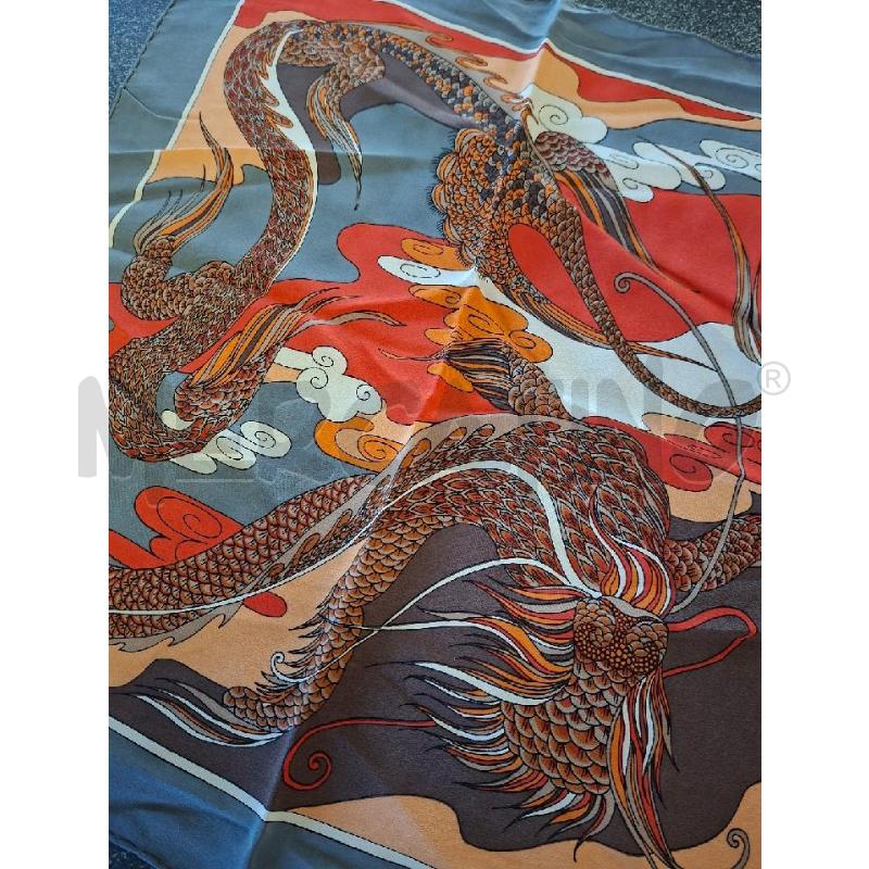FOULARD/POCHETTE GRI/ROSSO P.L GALLIENI 40X40 | Mercatino dell'Usato Frossasco 3