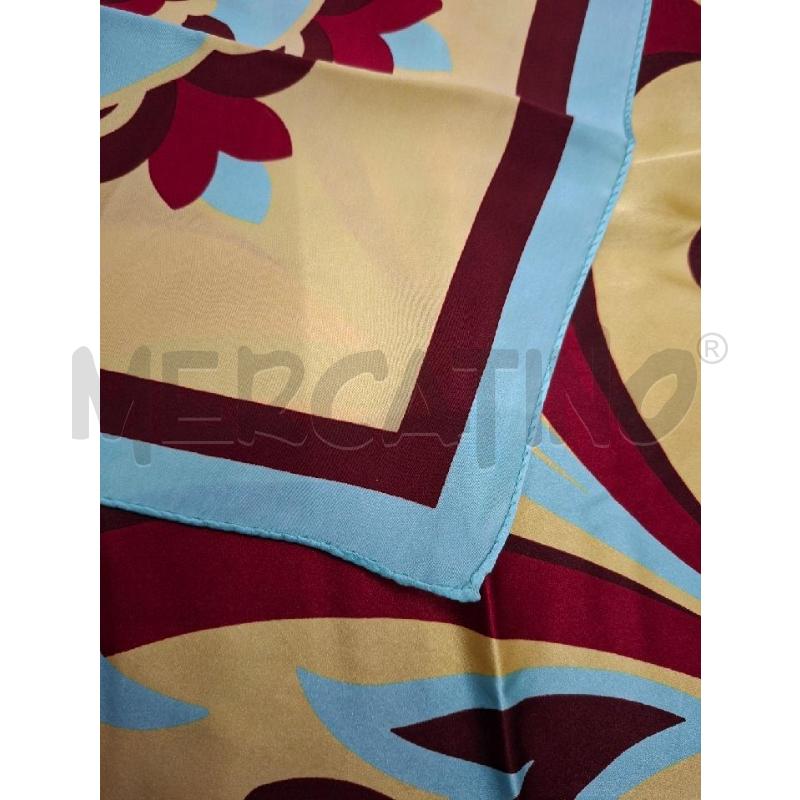 FOULARD FANT.AZZ/BEIGE 66X66 MISSONI  | Mercatino dell'Usato Frossasco 4