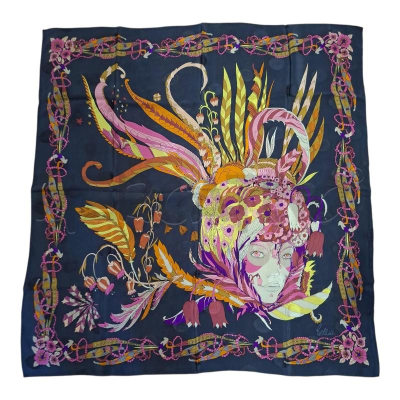 FOULARD FANT GRI/COL VISO BELLOTTI 80X80 | Mercatino dell'Usato Frossasco 1