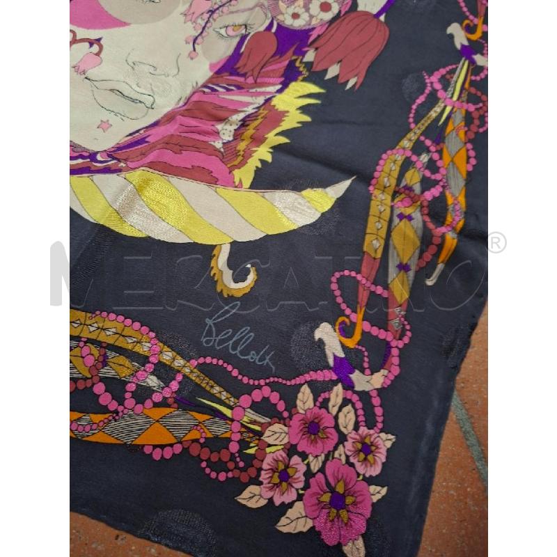 FOULARD FANT GRI/COL VISO BELLOTTI 80X80 | Mercatino dell'Usato Frossasco 2