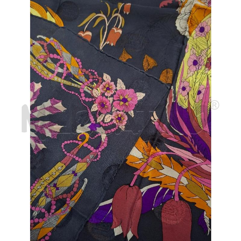 FOULARD FANT GRI/COL VISO BELLOTTI 80X80 | Mercatino dell'Usato Frossasco 4