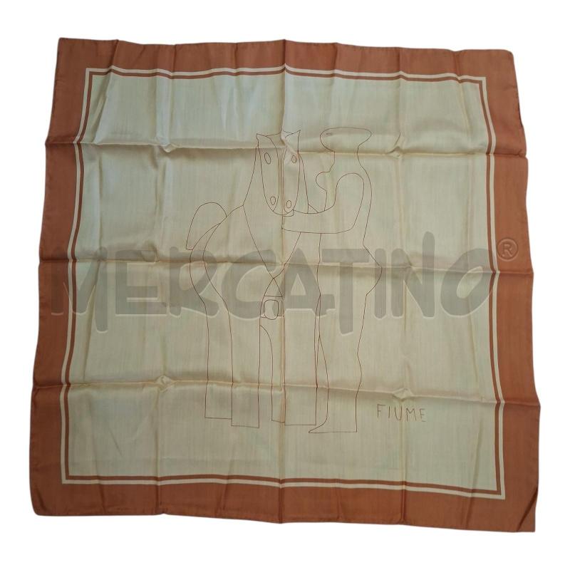 FOULARD FIUME FANT BEIGE DISEGNO 65X65 | Mercatino dell'Usato Frossasco 1