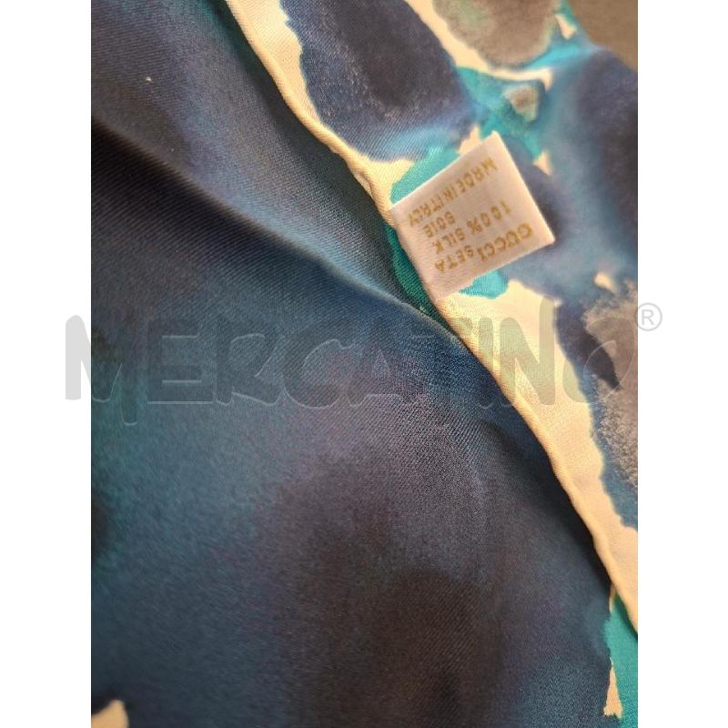 FOULARD GUCCI FIDETTO FANT BLU BCO 45X45 | Mercatino dell'Usato Frossasco 3